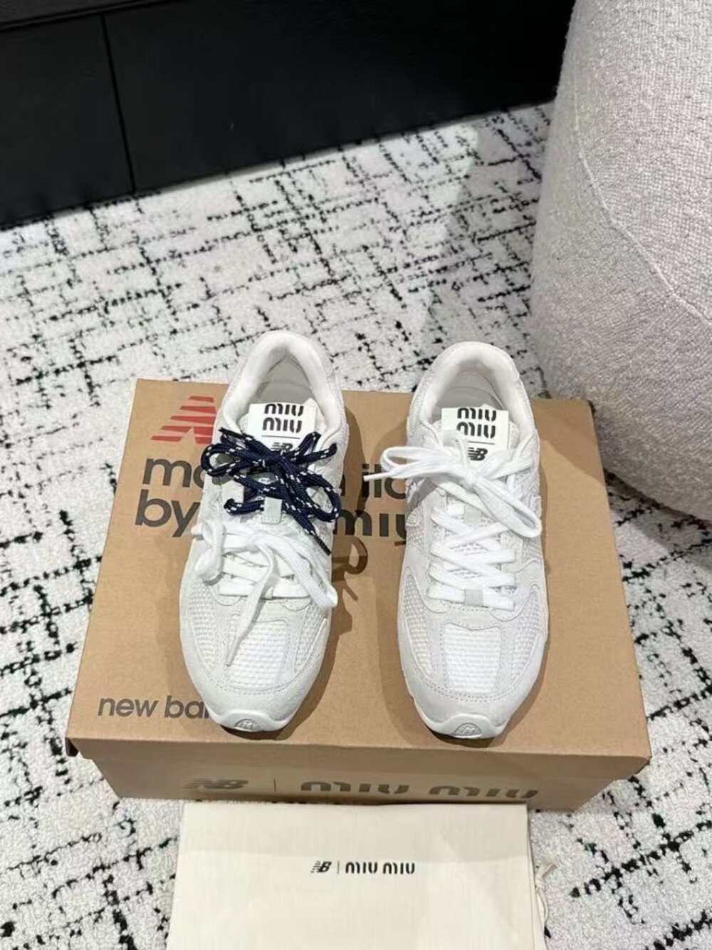 MIU MIU X NB  Women’s White Sneakers